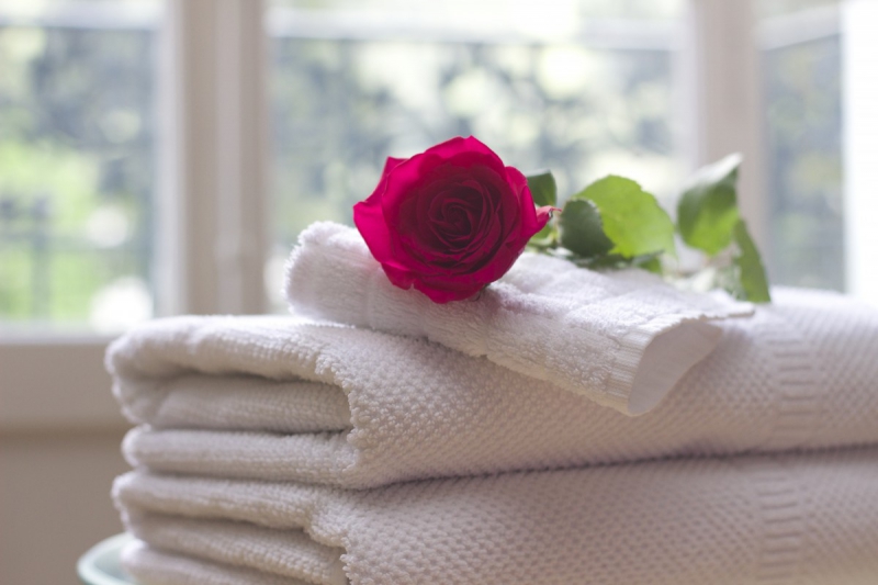 hotel-VINS SUR CARAMY-min_towel_rose_clean_care_salon_spa_white_bath-731641